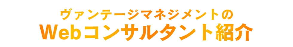 ヴァンテージマネジメントのWebコンサルタント紹介